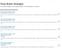 Tablet Screenshot of forex-broker-strategies.blogspot.com