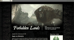 Desktop Screenshot of forbidden-lands.blogspot.com