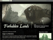 Tablet Screenshot of forbidden-lands.blogspot.com