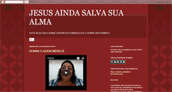 Desktop Screenshot of jesusaindasalva.blogspot.com