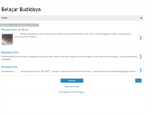 Tablet Screenshot of belajarbudidaya.blogspot.com