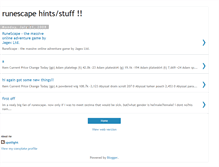 Tablet Screenshot of mikesrunescapethings.blogspot.com