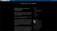 Desktop Screenshot of chartingtheknown.blogspot.com