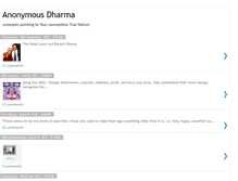 Tablet Screenshot of anonymousdharma.blogspot.com