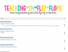 Tablet Screenshot of flipflopteacher.blogspot.com