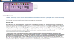 Desktop Screenshot of antiageingwater.blogspot.com