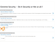 Tablet Screenshot of extremesecurity.blogspot.com