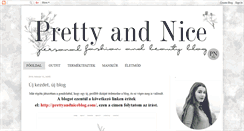 Desktop Screenshot of pretty-and-nice.blogspot.com