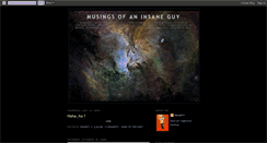 Desktop Screenshot of musingsofaninsaneguy.blogspot.com