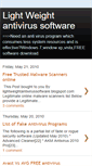 Mobile Screenshot of lightweightantivirussoftware.blogspot.com