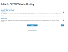 Tablet Screenshot of earth-friendly-web-hosting.blogspot.com