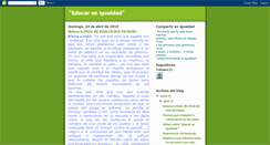 Desktop Screenshot of educarenigualdadbego.blogspot.com