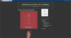 Desktop Screenshot of librospresentadosderiodeletras.blogspot.com