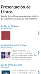 Mobile Screenshot of librospresentadosderiodeletras.blogspot.com