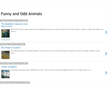 Tablet Screenshot of funnyoddanimals.blogspot.com