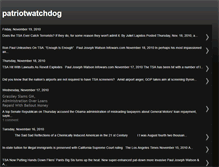 Tablet Screenshot of patriotwatchdog.blogspot.com