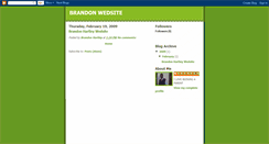 Desktop Screenshot of brandonwedsite.blogspot.com