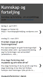 Mobile Screenshot of kunnskapogforteljing.blogspot.com