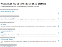 Tablet Screenshot of least-of-my-brothers.blogspot.com