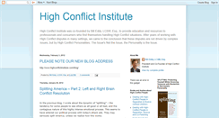 Desktop Screenshot of billeddyhighconflictinstitute.blogspot.com