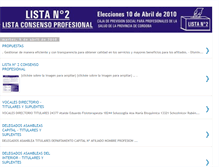 Tablet Screenshot of lista2consensoprofesional.blogspot.com