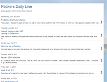 Tablet Screenshot of packersdailyline.blogspot.com