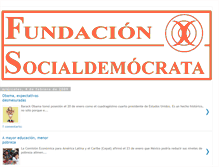 Tablet Screenshot of fundacionsocialdemocrata.blogspot.com