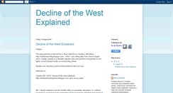 Desktop Screenshot of declineofwestexplained.blogspot.com