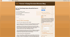 Desktop Screenshot of clevelandbrownsforever.blogspot.com