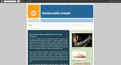 Desktop Screenshot of benzocainecream.blogspot.com