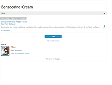 Tablet Screenshot of benzocainecream.blogspot.com