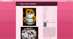 Desktop Screenshot of maryscakesandmore.blogspot.com