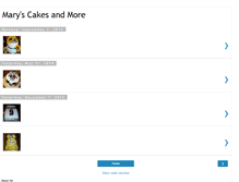 Tablet Screenshot of maryscakesandmore.blogspot.com