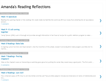 Tablet Screenshot of amandasreadingreflections.blogspot.com