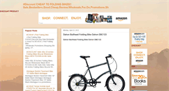 Desktop Screenshot of cheaptofoldingbikes.blogspot.com