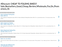 Tablet Screenshot of cheaptofoldingbikes.blogspot.com