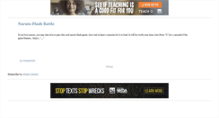 Desktop Screenshot of narutoflashbattle.blogspot.com