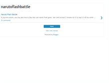 Tablet Screenshot of narutoflashbattle.blogspot.com