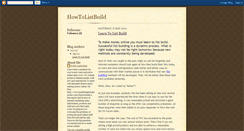 Desktop Screenshot of howtolistbuild.blogspot.com