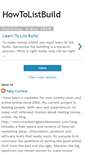 Mobile Screenshot of howtolistbuild.blogspot.com