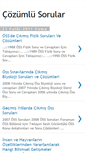 Mobile Screenshot of cozumlusorular.blogspot.com