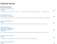 Tablet Screenshot of cozumlusorular.blogspot.com