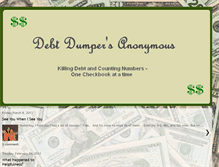 Tablet Screenshot of debtdumpersanonymous.blogspot.com