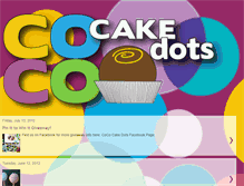 Tablet Screenshot of cococakedots.blogspot.com