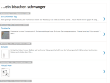 Tablet Screenshot of ein-bisschen-schwanger.blogspot.com