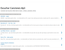 Tablet Screenshot of escucharcancionesmp3.blogspot.com