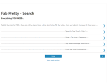 Tablet Screenshot of fabpretty-search.blogspot.com