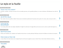 Tablet Screenshot of le-stylo-et-la-feuille.blogspot.com