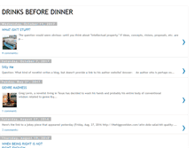 Tablet Screenshot of drinksbeforedinner.blogspot.com