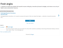 Tablet Screenshot of freshangleresumes.blogspot.com